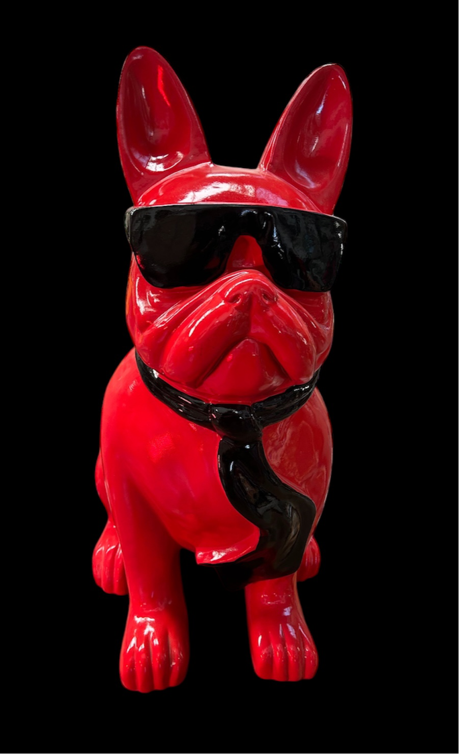 Frenchi Sculpture – Stunning Red Fiberglass Sculpture, Indoor/Outdoor Use