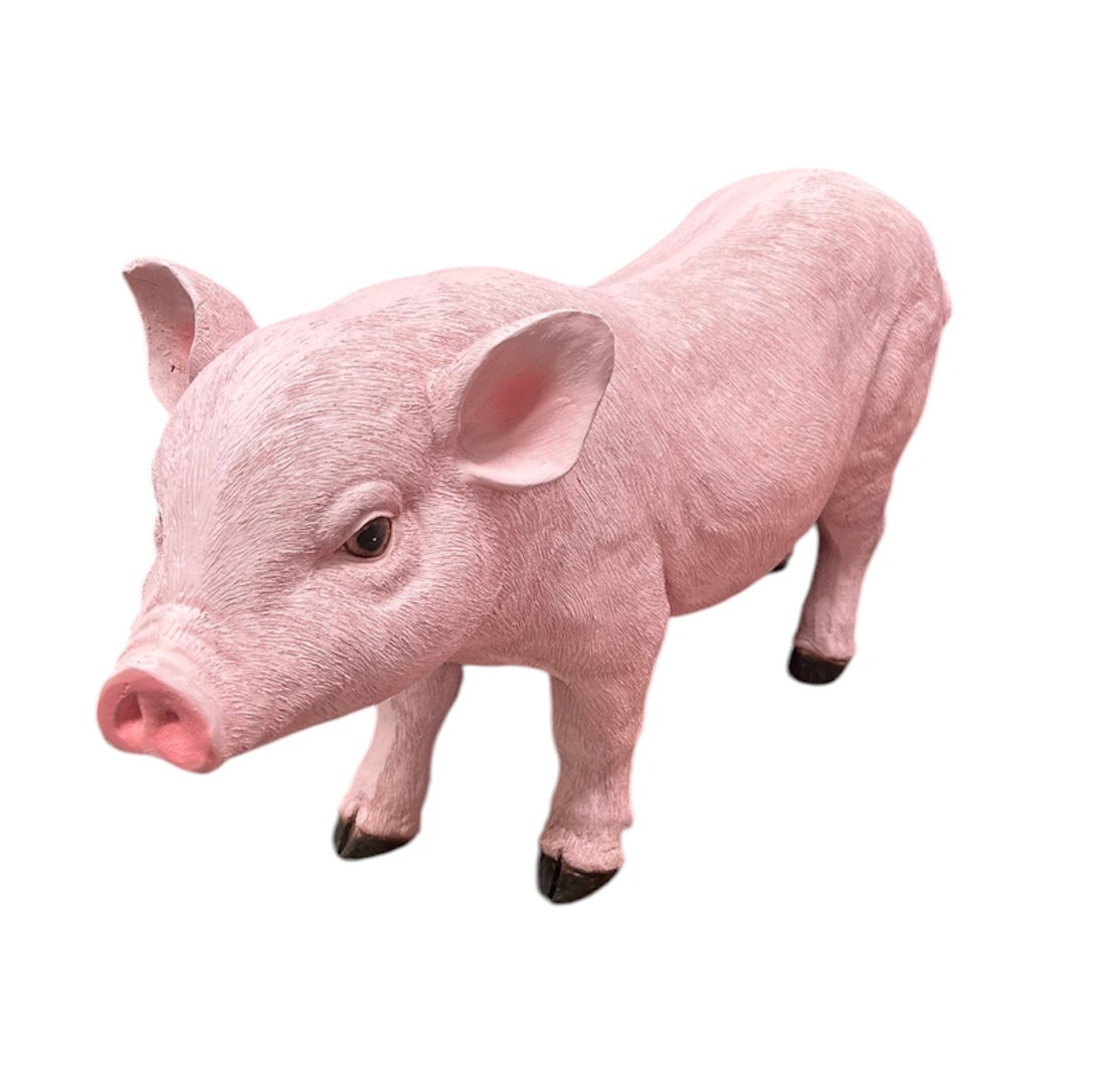 Charming Pig Sculpture – Indoor/Outdoor Decor