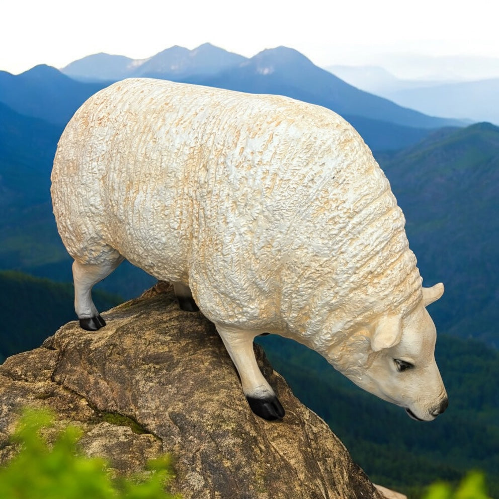 Resin Sheep Sculpture