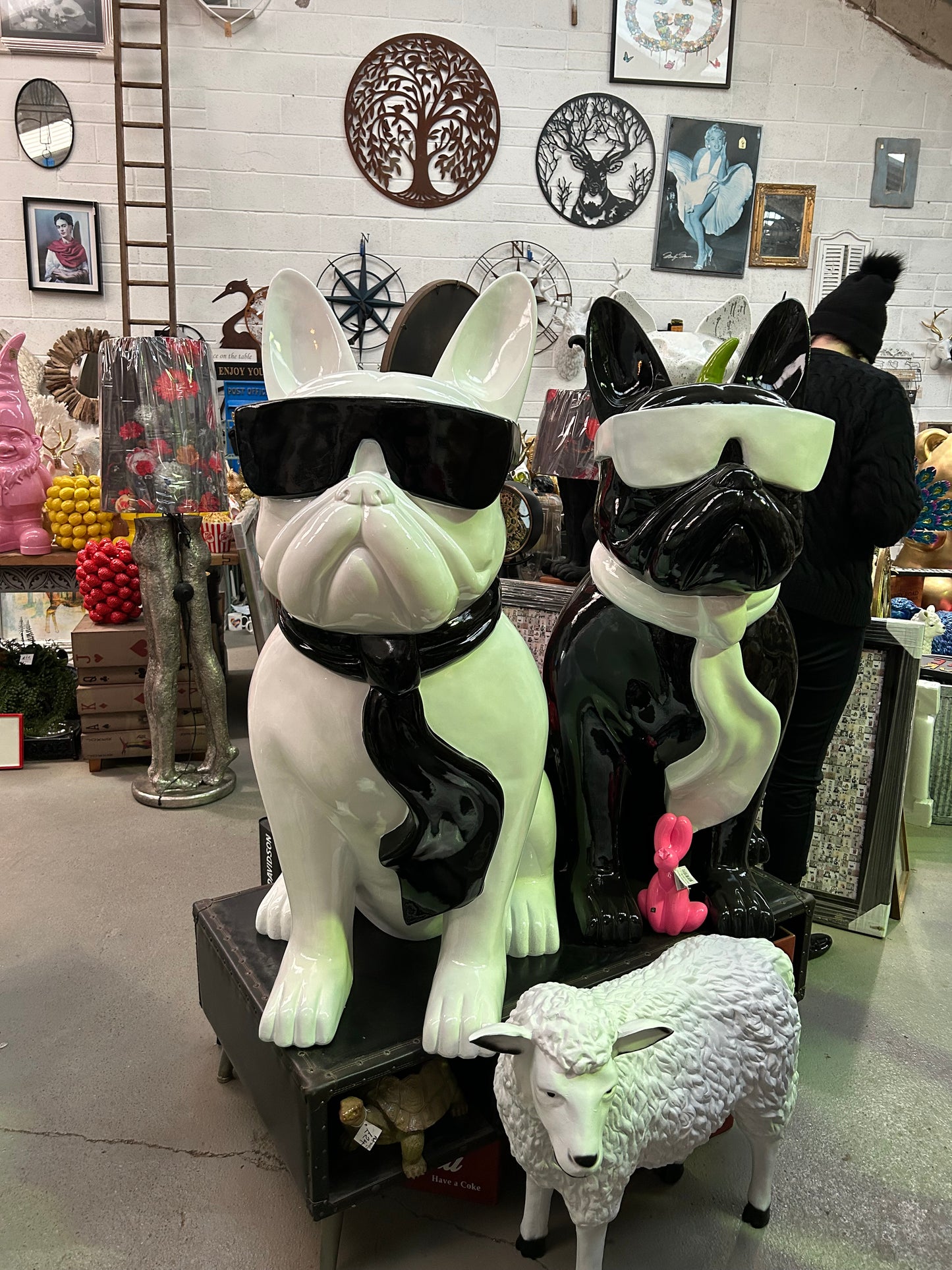 4FT Giant Frenchie Sculpture - Indoor or Outdoor