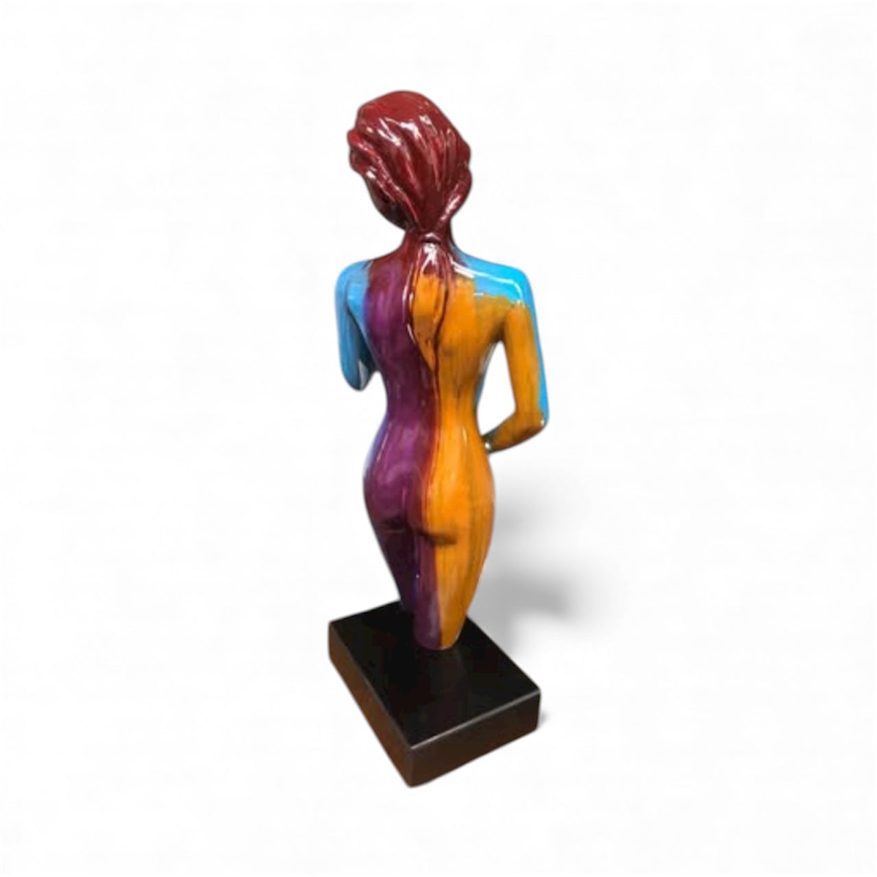 Colourful Sculpture of Lady – Vibrant Modern Decorative Figure | Sign of the times Stoke