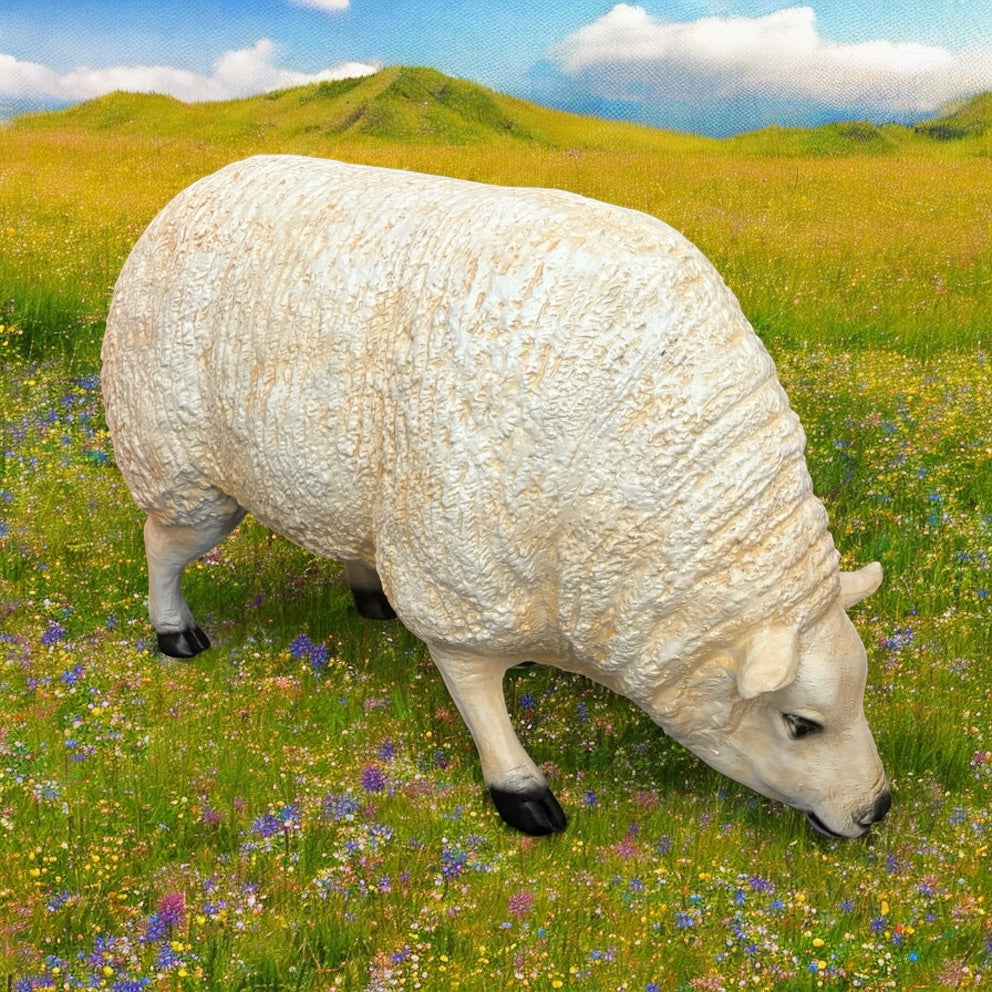 Resin Sheep Sculpture