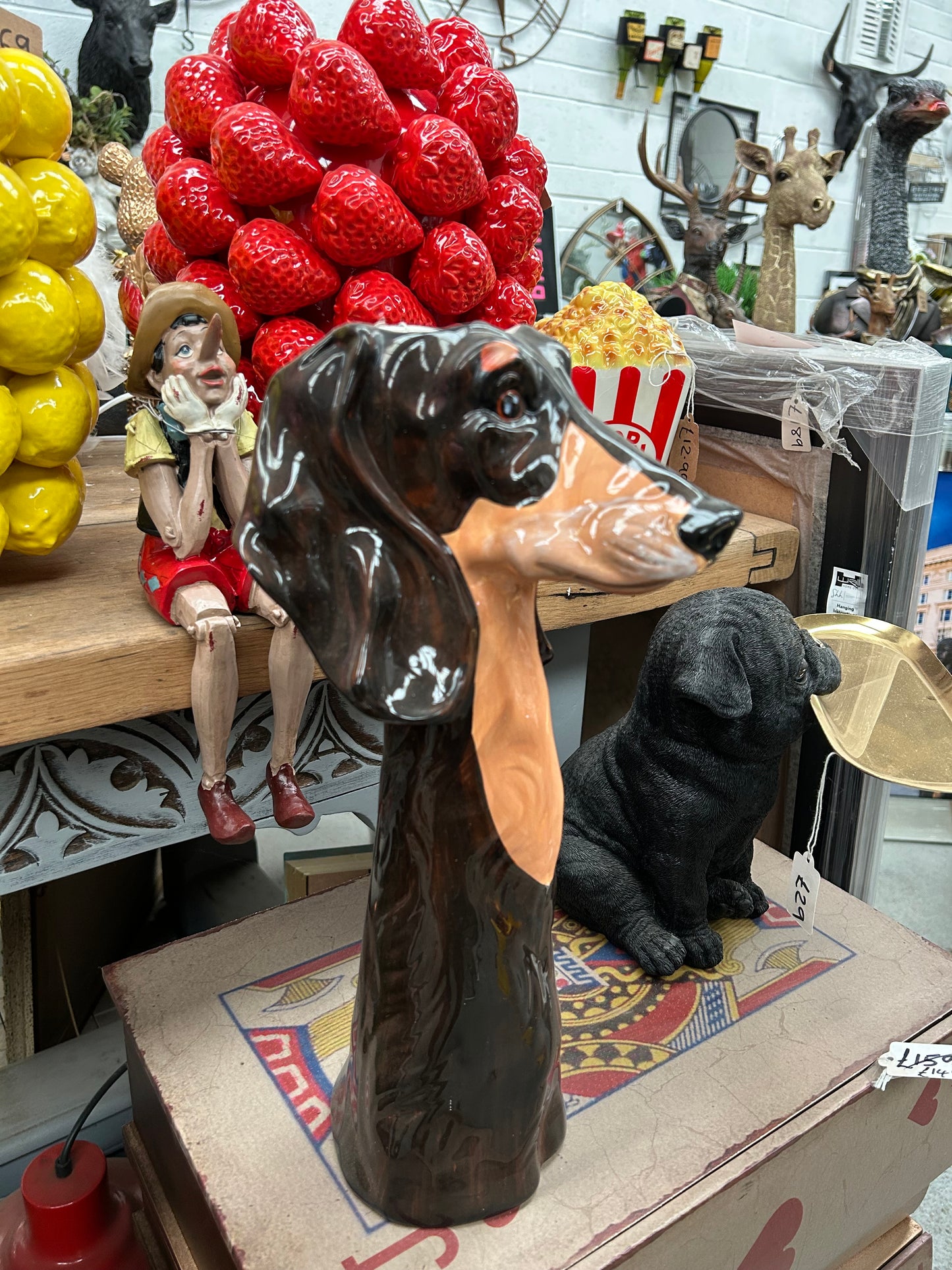 Dachshund Vase - Stylish Dog-Shaped Ceramic Flower Holder
