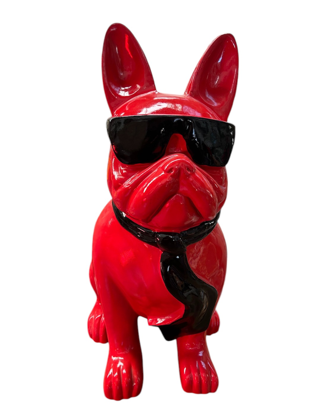 Frenchi Sculpture – Stunning Red Fiberglass Sculpture, Indoor/Outdoor Use
