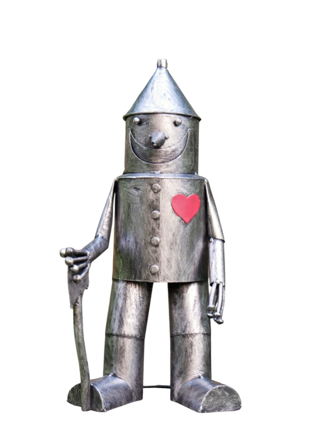 Small Tin Man Ornament - Charming Steel Metal Decoration