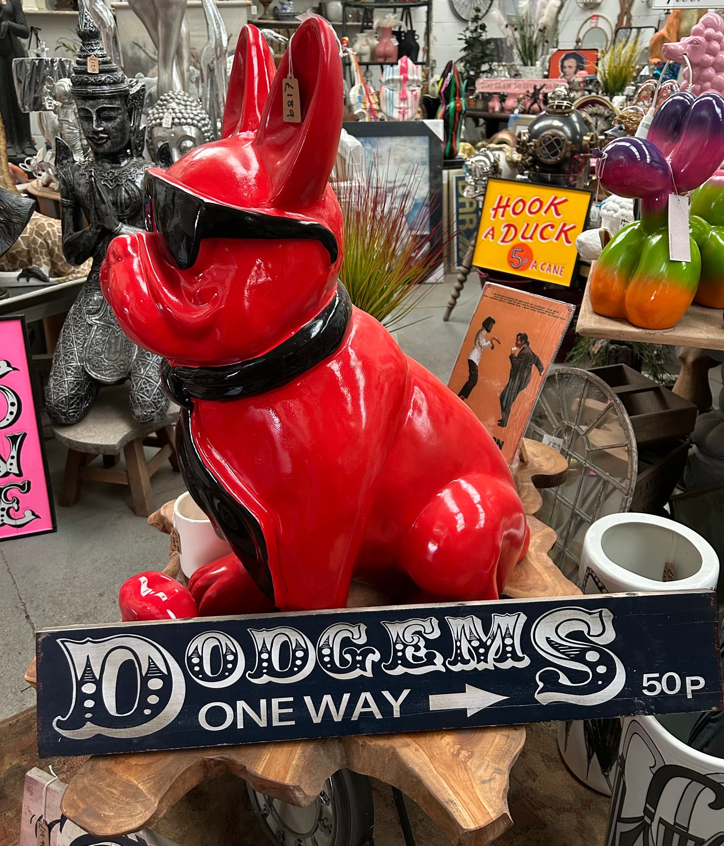 Dodgems Wooden Wall Sign – Vintage Fairground-Inspired Decor