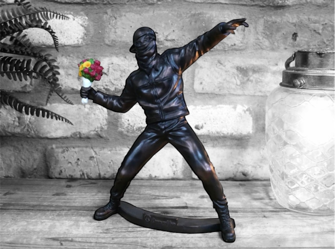 Banksy Inspired Mini Sculpture – Artistic Statement Piece