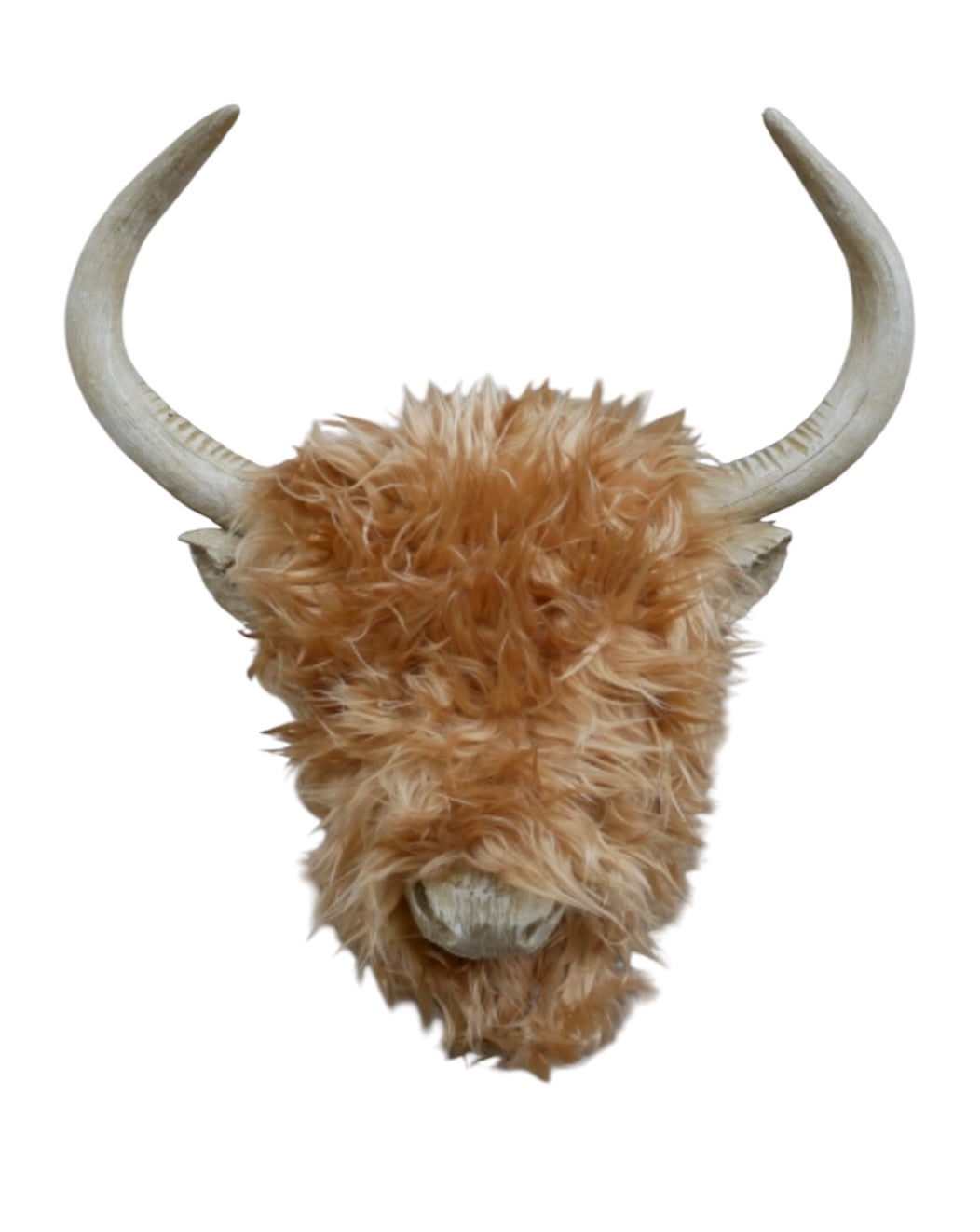 Woolly Highland Cow Wall Decor – Textured Farmhouse-Style Wall Art