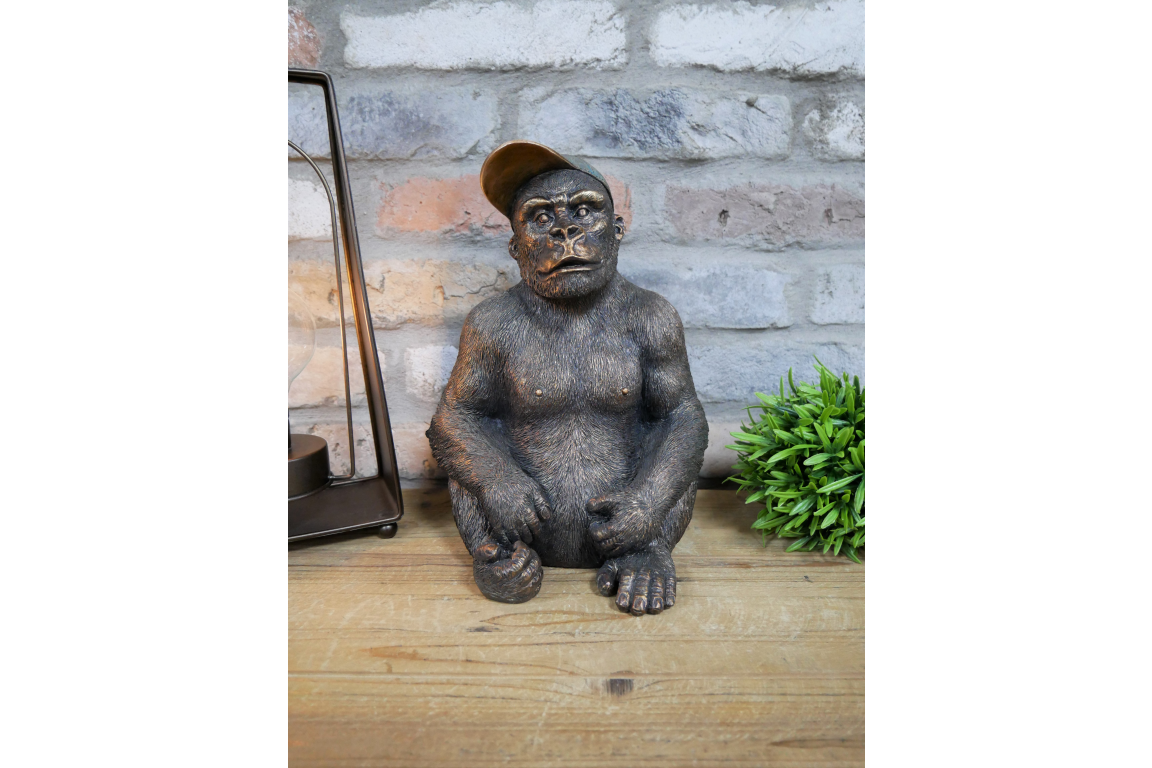 Gavin the Gorilla Junior – Charming Resin Gorilla Sculpture