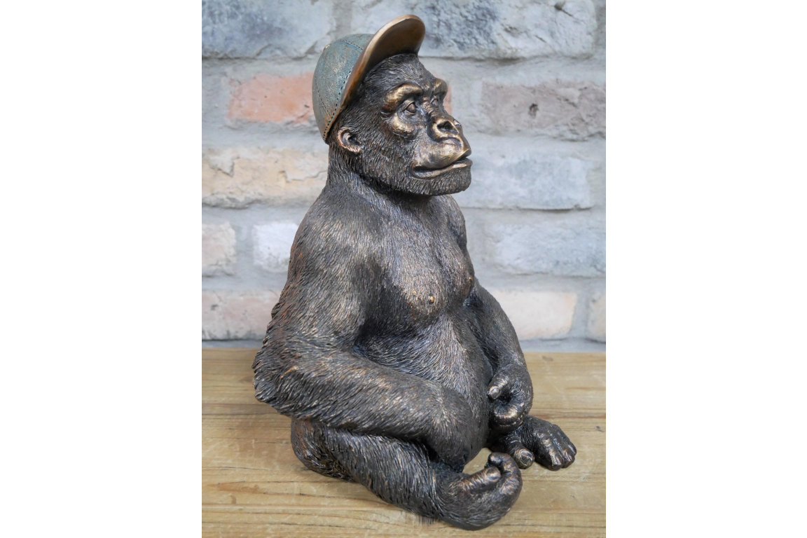 Gavin the Gorilla Junior – Charming Resin Gorilla Sculpture