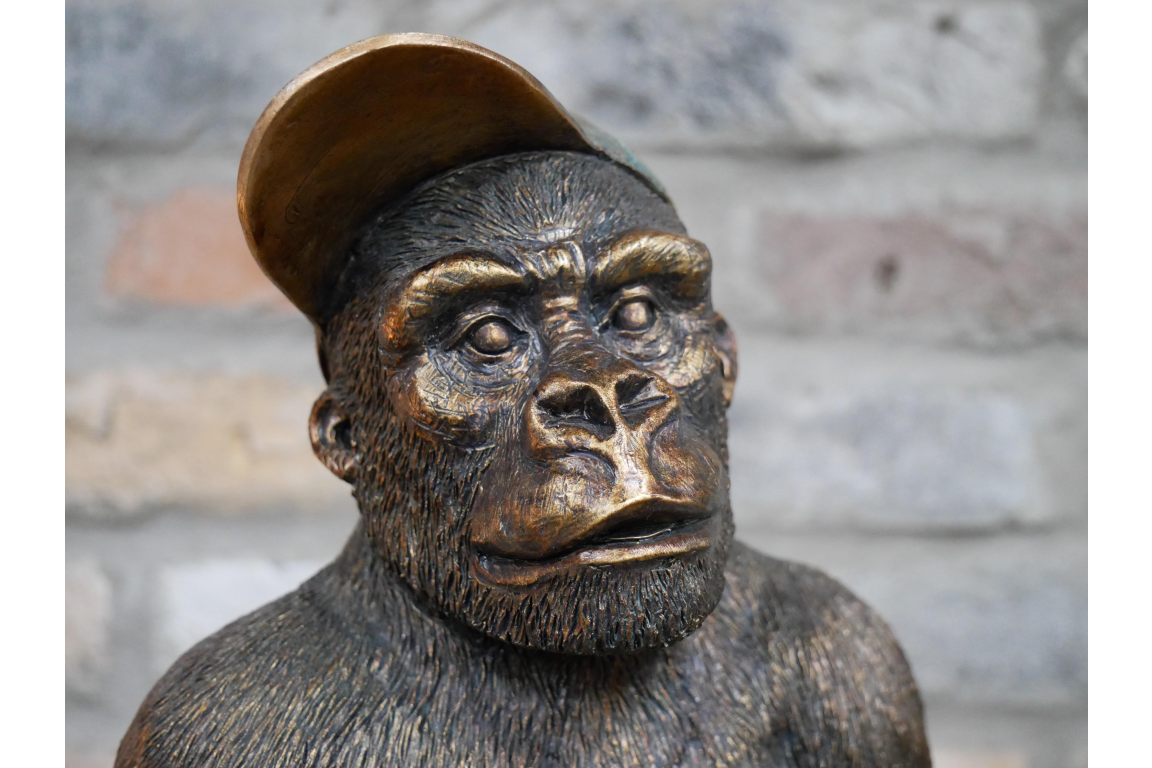 Gavin the Gorilla Junior – Charming Resin Gorilla Sculpture