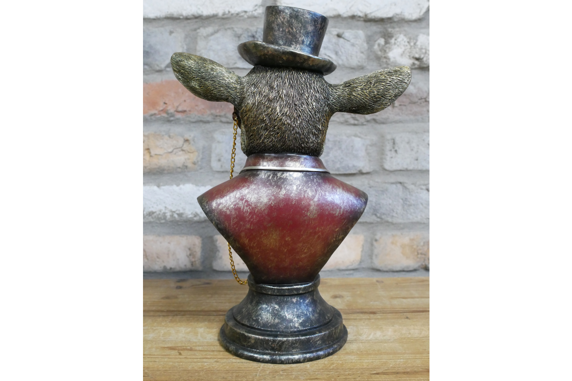 Monocled Goat Bust – Elegant Resin Sculpture with Suit and Charm | Sign of the times Stoke