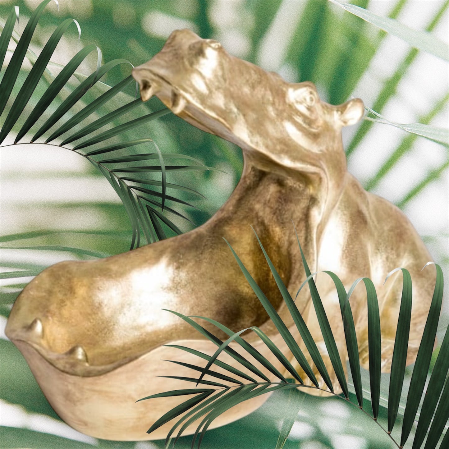 Gold Hungry Hippo Storage Bowl - Unique Decorative Organizer