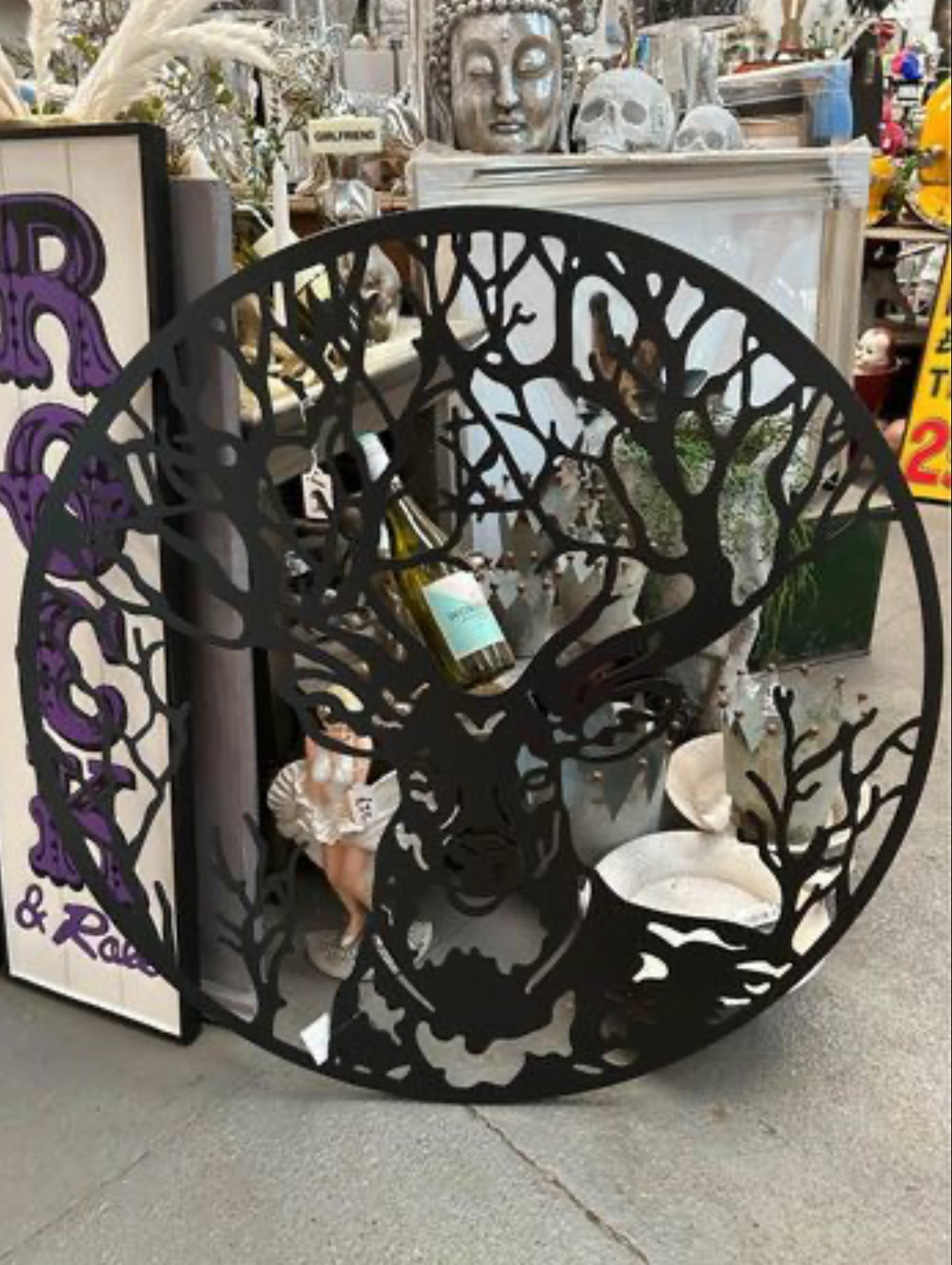 Stags Head Metal Wall Decoration - Elegant Black Wall Art for Outdoor Spaces | Sign of the times Stoke