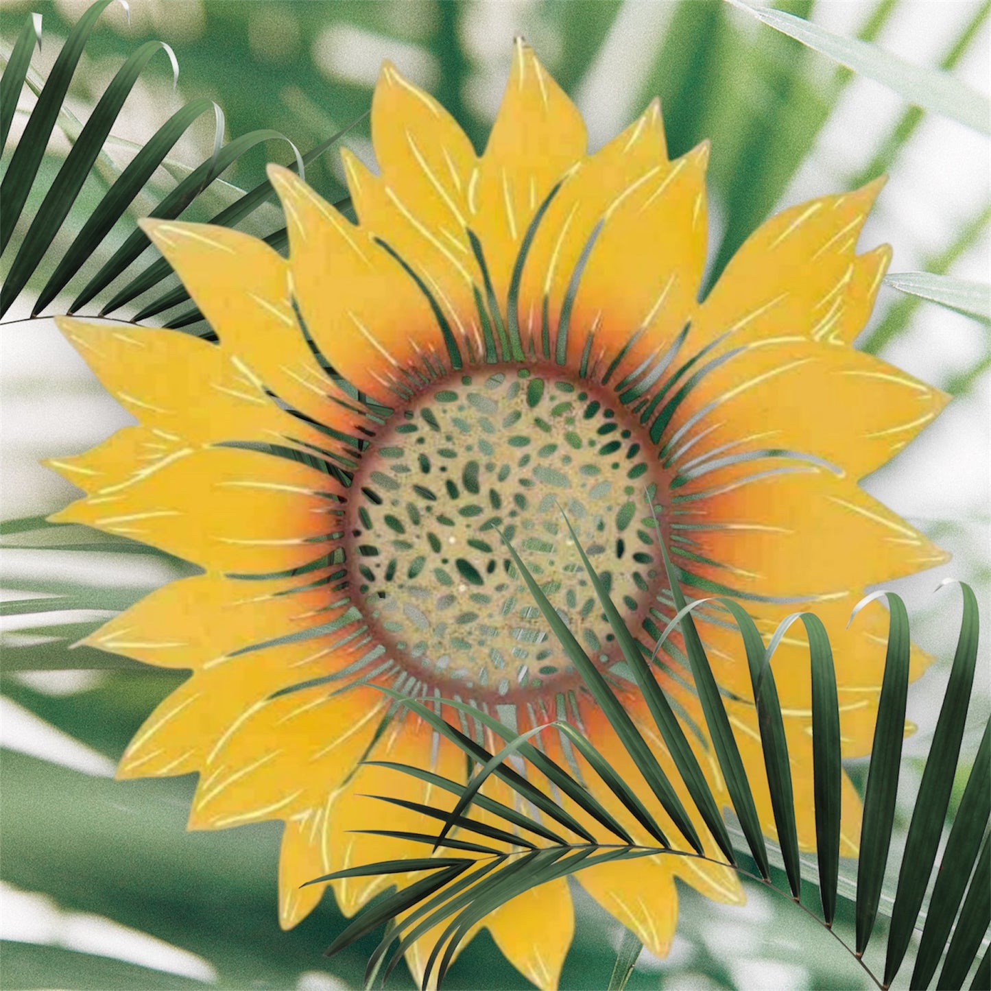Sunflower Wall Art - Vibrant Metal Decor for Indoor/Outdoor