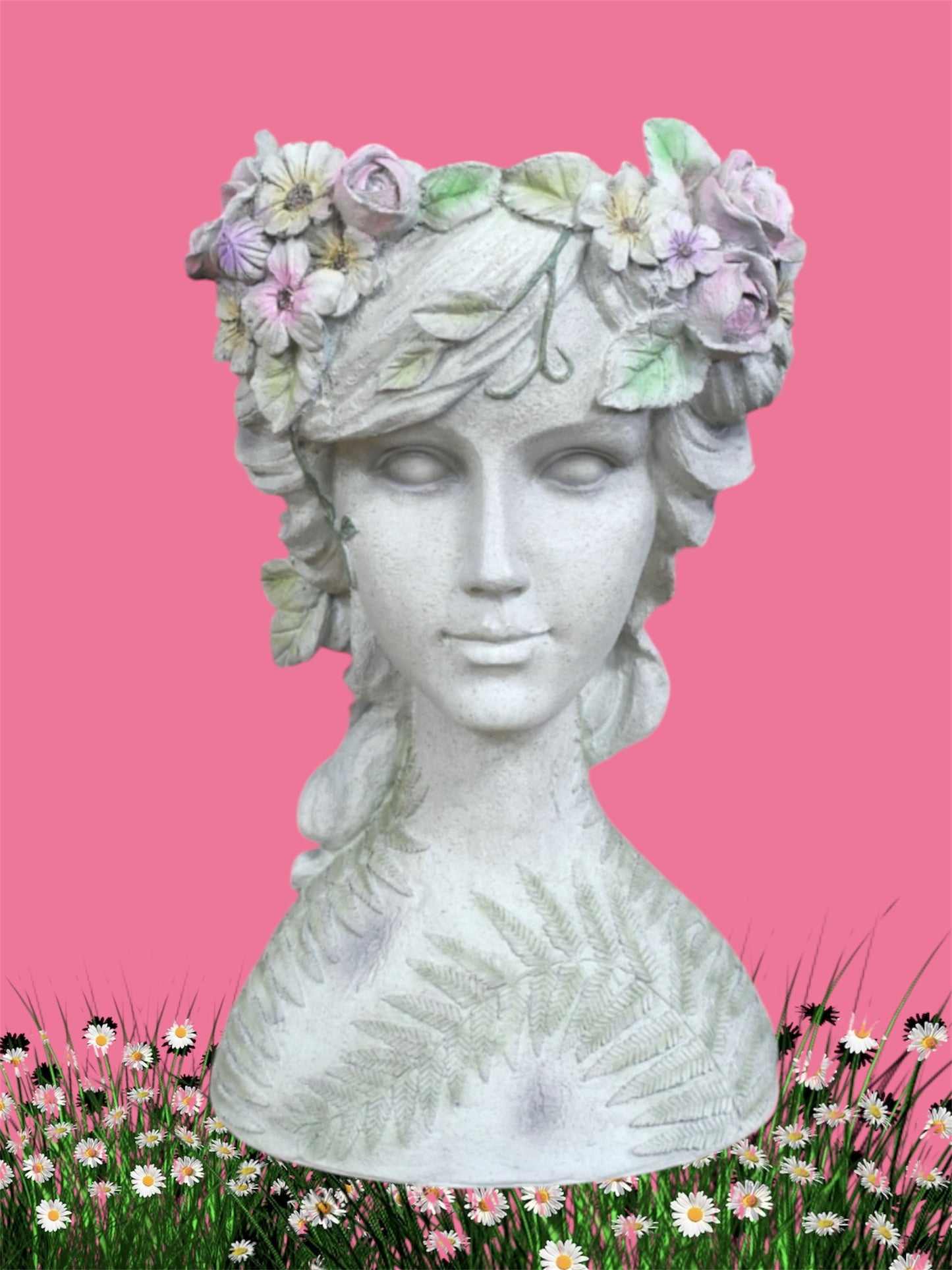 Elegant Lady Head Planter | Home Décor