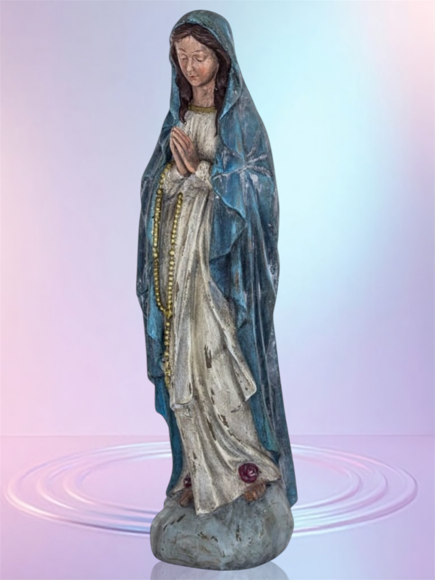 Praying Marie Figure | Elegant Religious Décor | Serene and Spiritual Accent