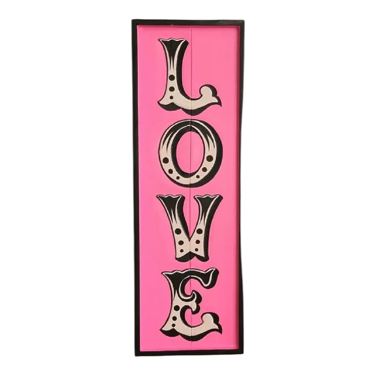Neon Pink "LOVE" Sign - MDF Wall Art