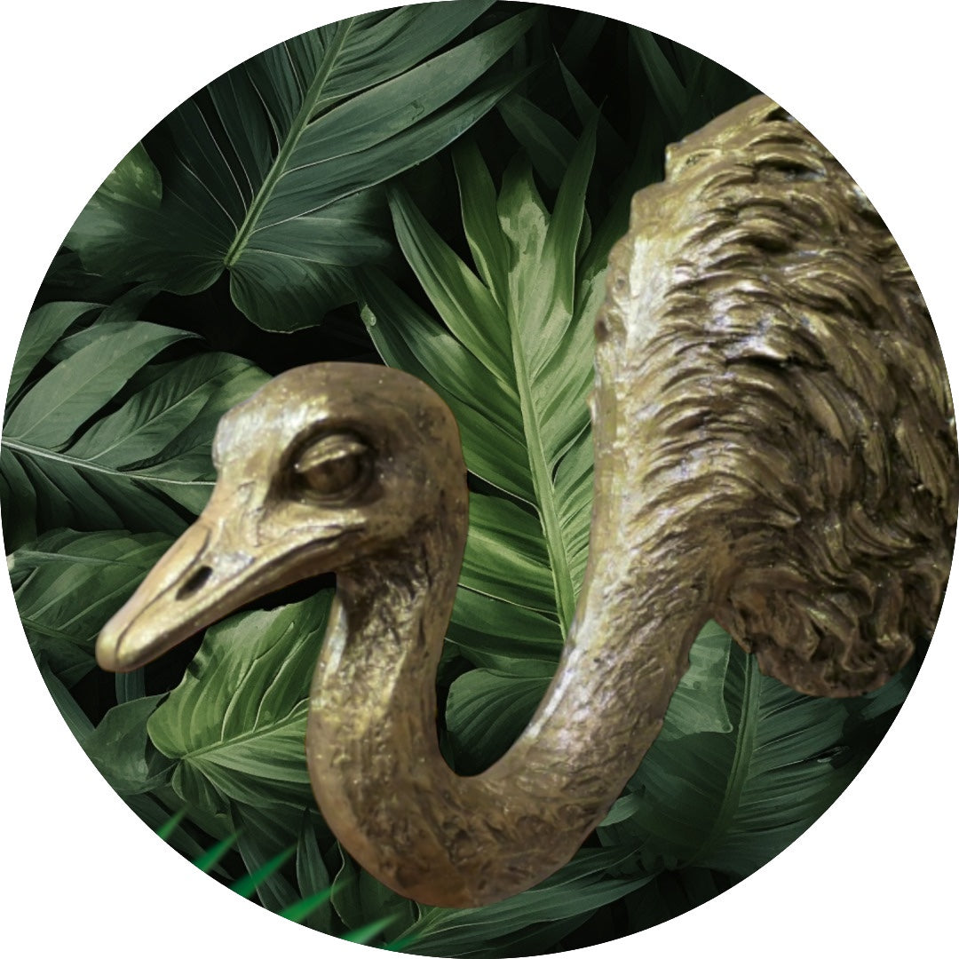 Ostrich Wall Decor – Quirky and Elegant Wall Sculpture