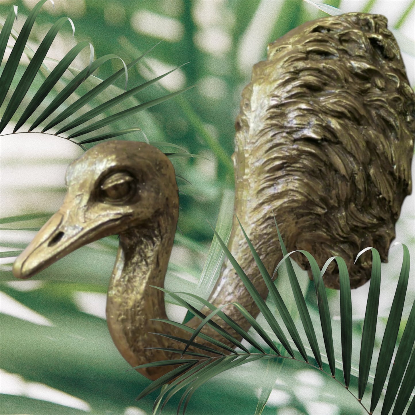 Ostrich Wall Decor – Quirky and Elegant Wall Sculpture