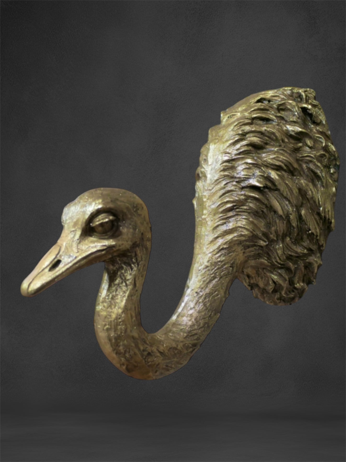 Ostrich Wall Decor – Quirky and Elegant Wall Sculpture
