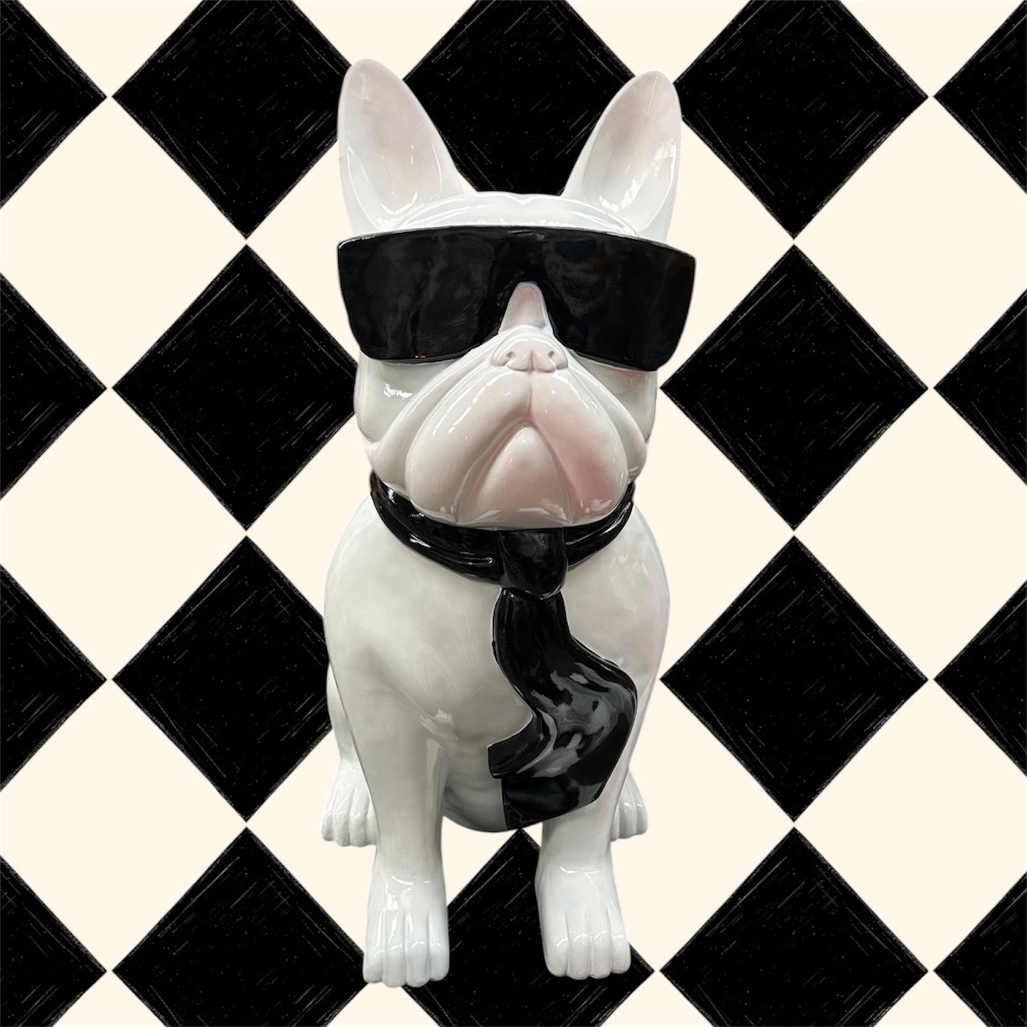 4FT Giant Frenchie Sculpture - Indoor or Outdoor