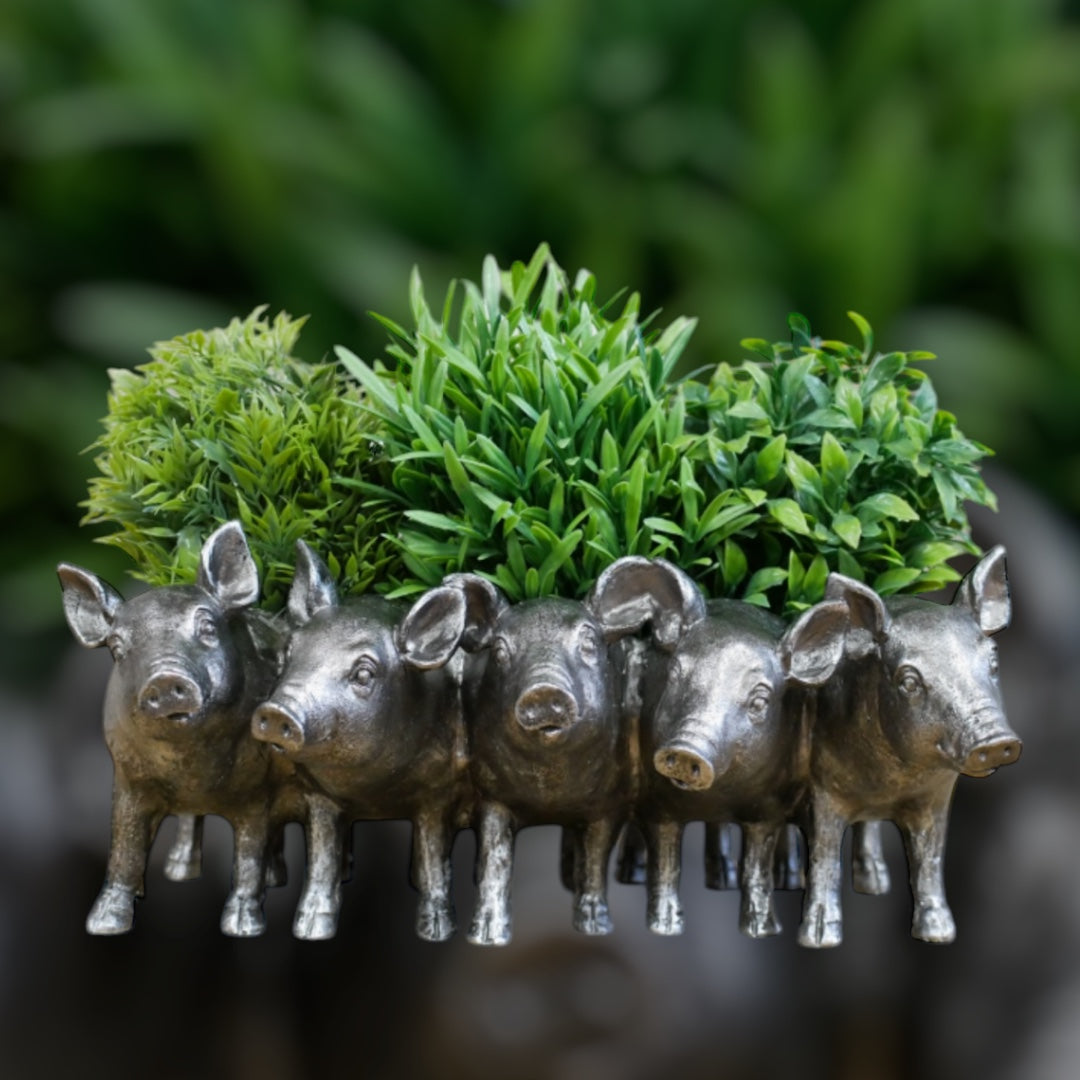 Pig Planter | Whimsical Animal Plant Pot for Indoors or Garden