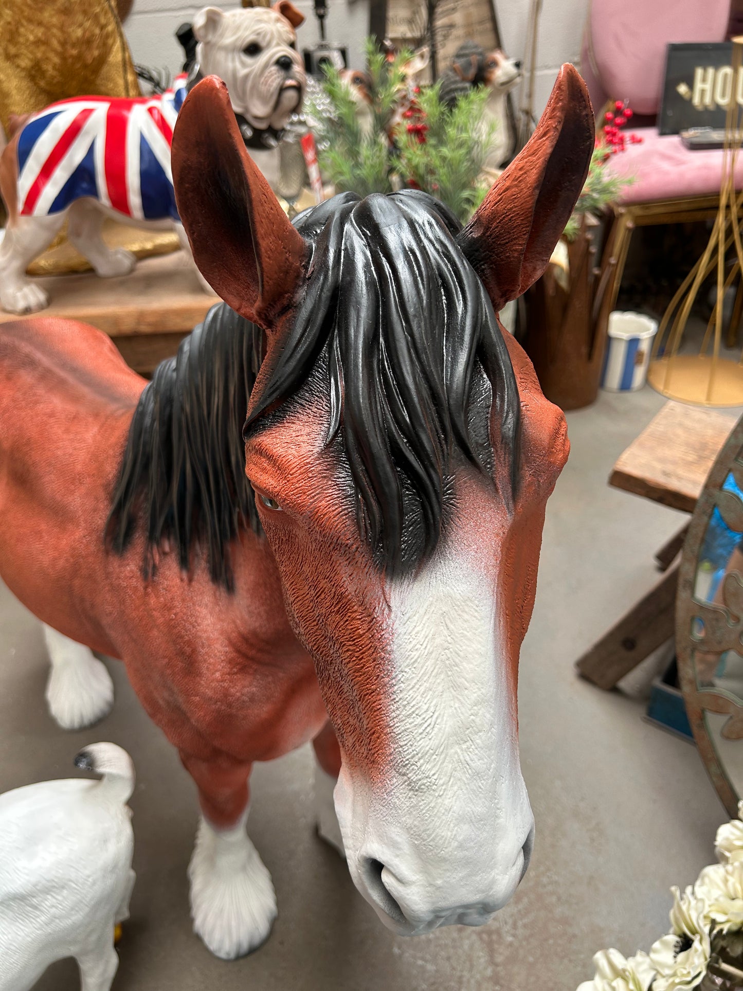 Large Standing Horse – 105cm Long Decorative Horse Figure