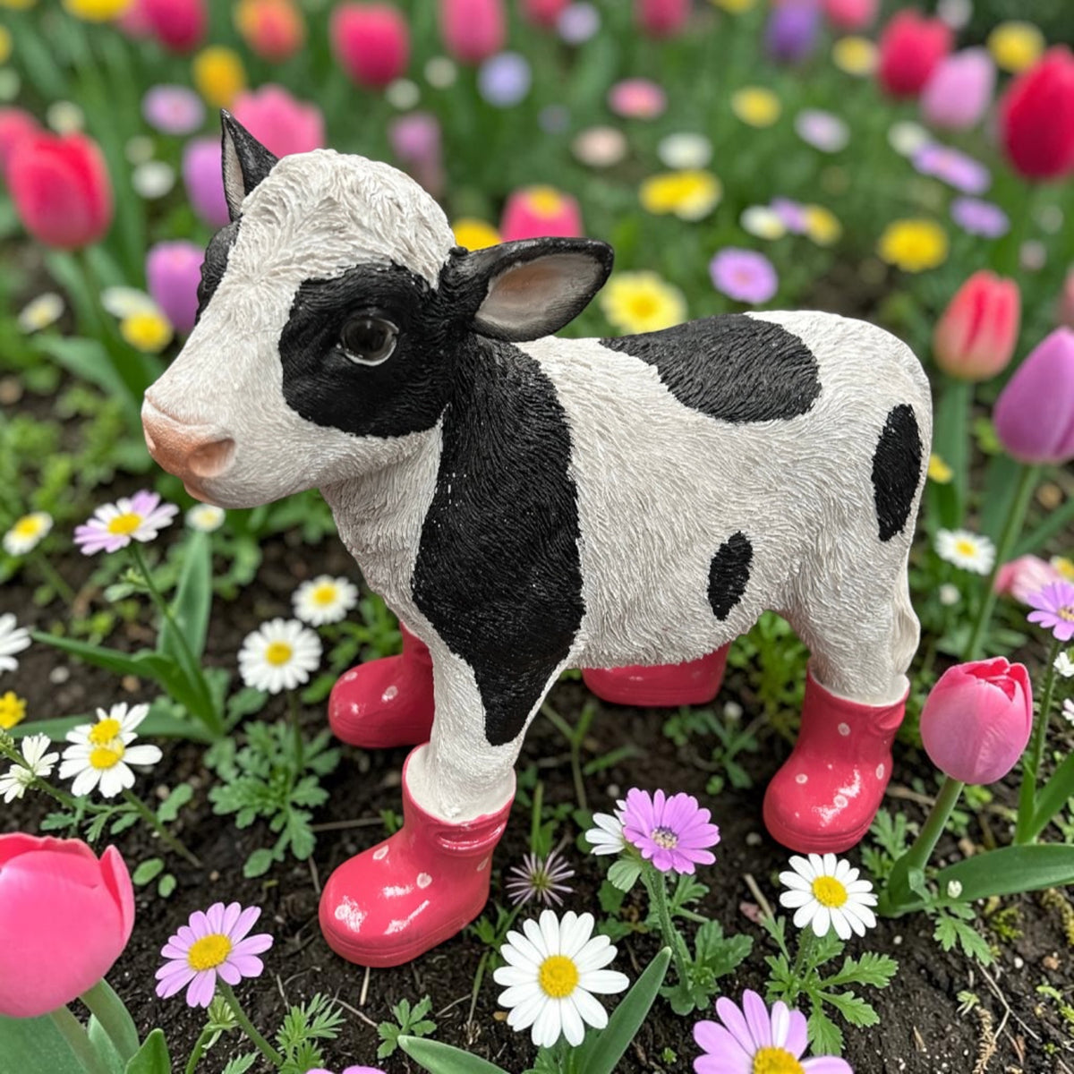 Calf in wellies!