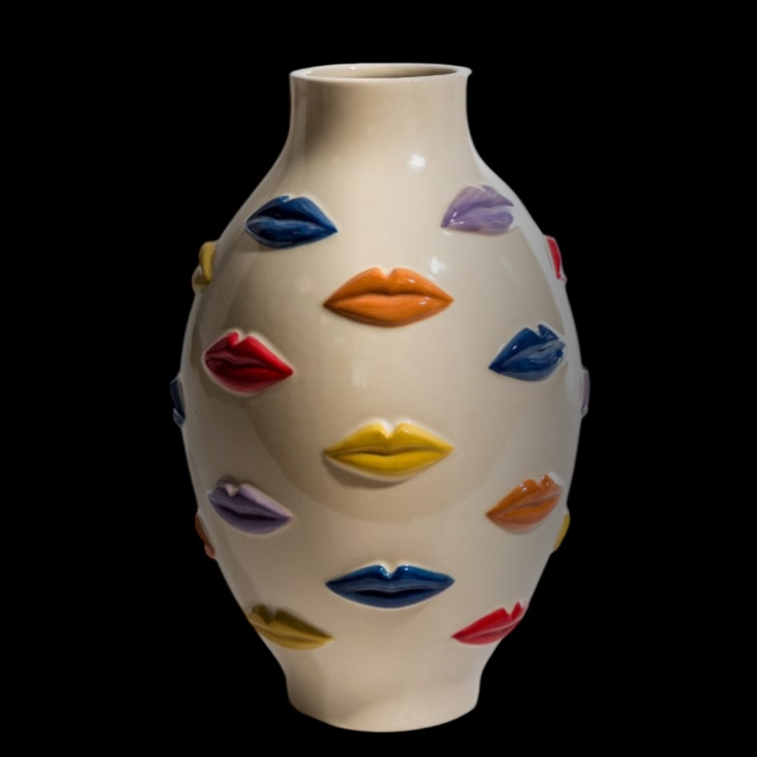 Large Multi-Lip Vase - Stunning Ceramic Decorative Vase