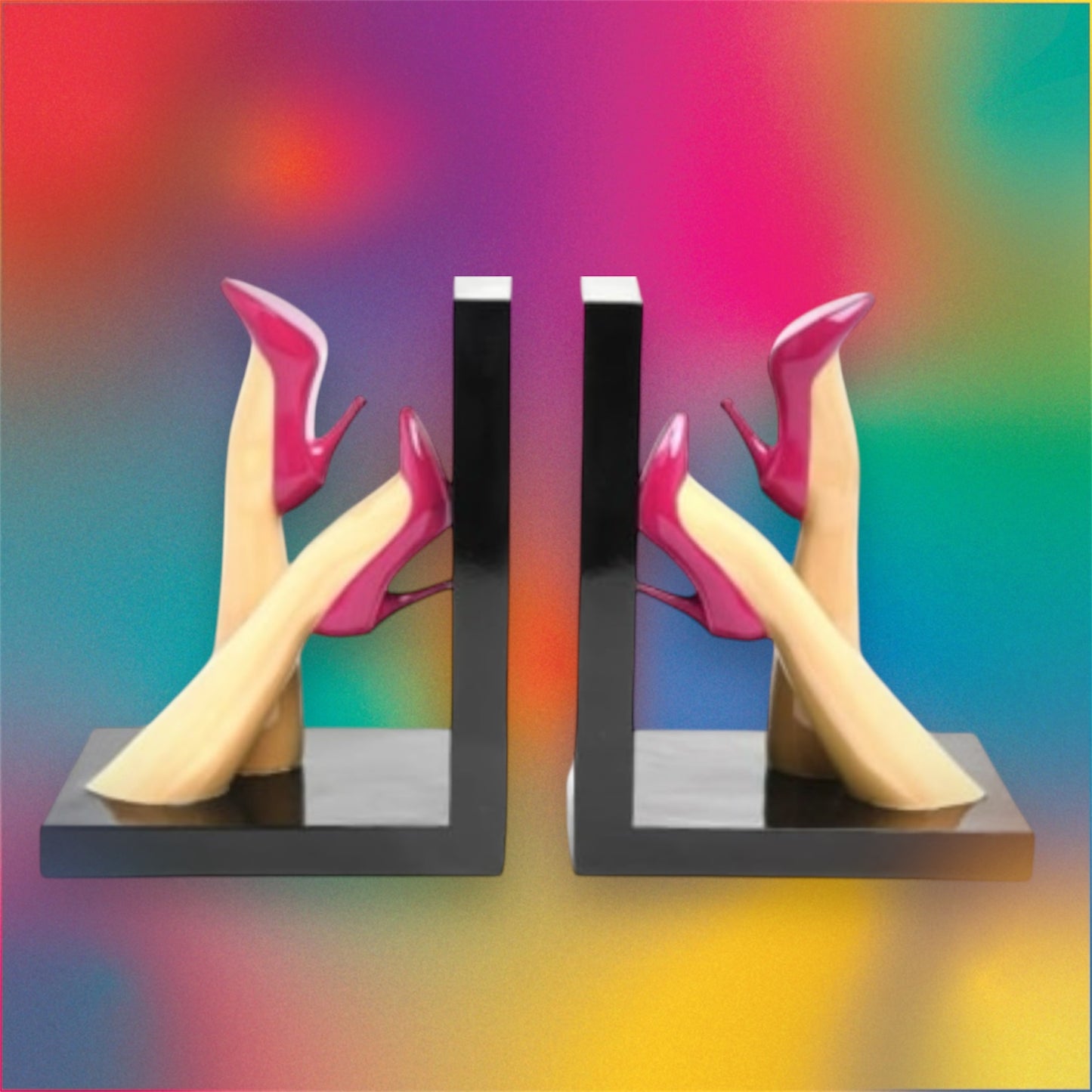Pair of High Heeled Legs Bookends – Glamorous & Quirky Shelf Decor