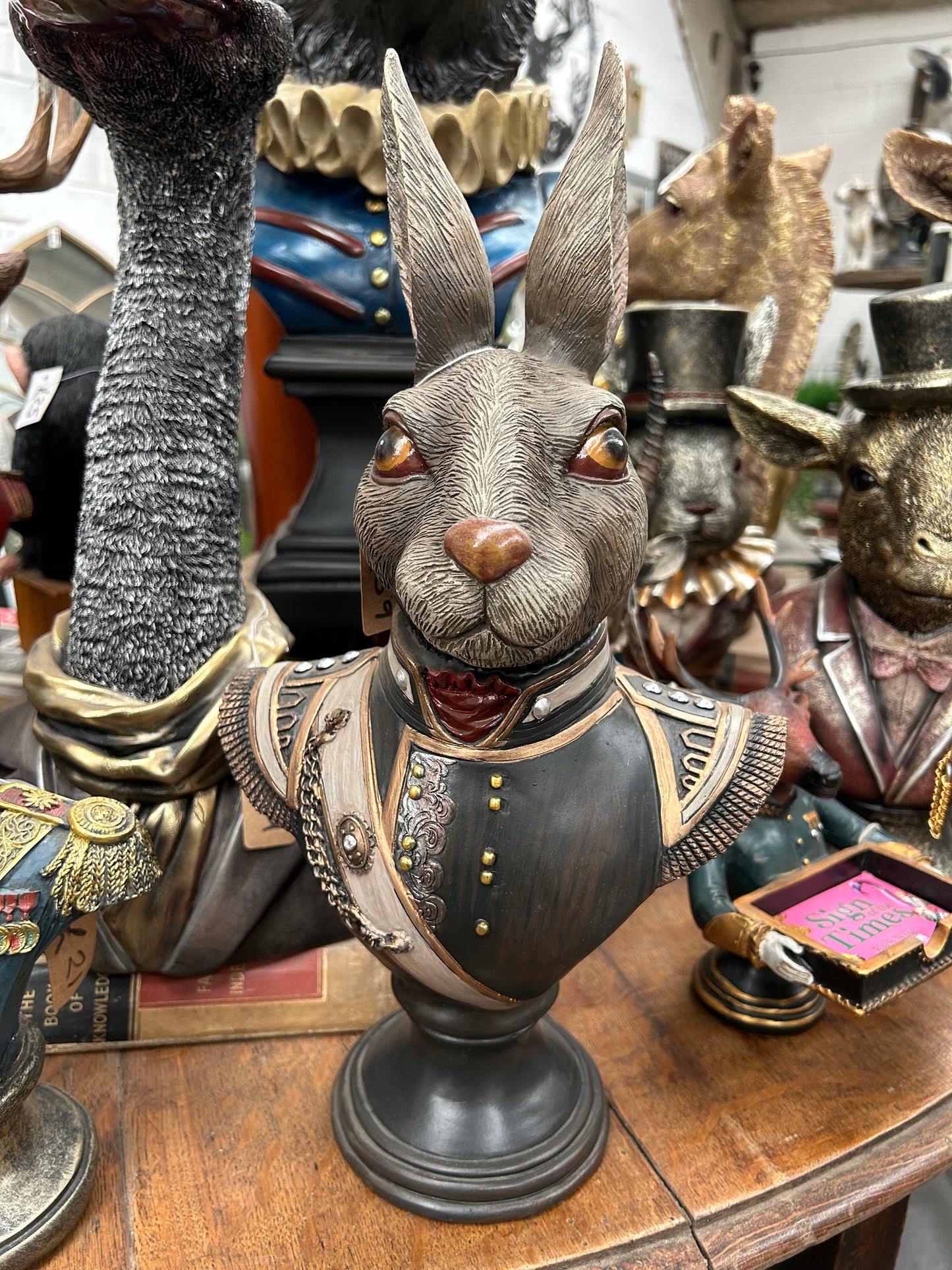 Gentry Rabbit Bust - Exquisite Napoleonic Uniform Decor