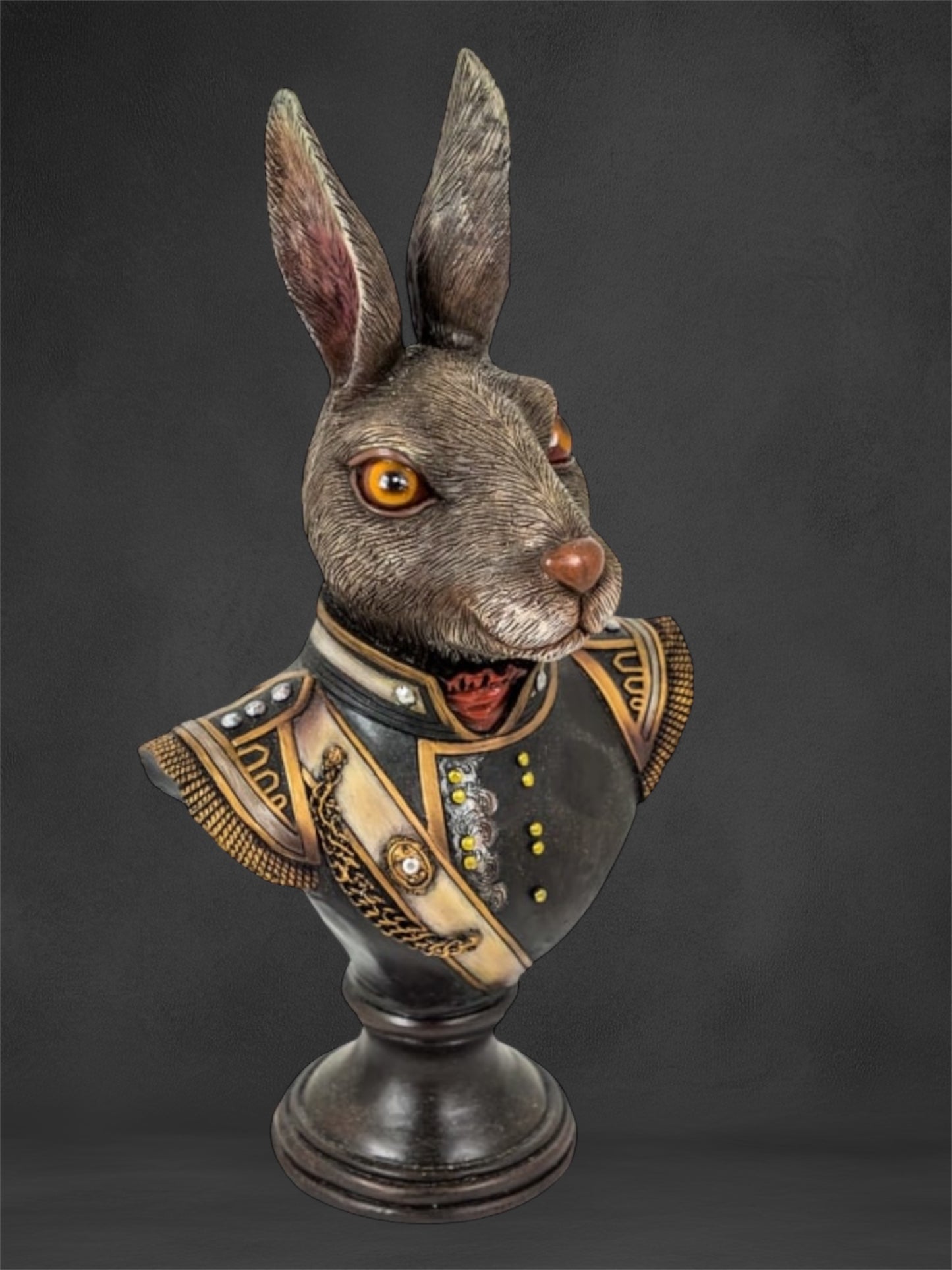 Gentry Rabbit Bust - Exquisite Napoleonic Uniform Decor