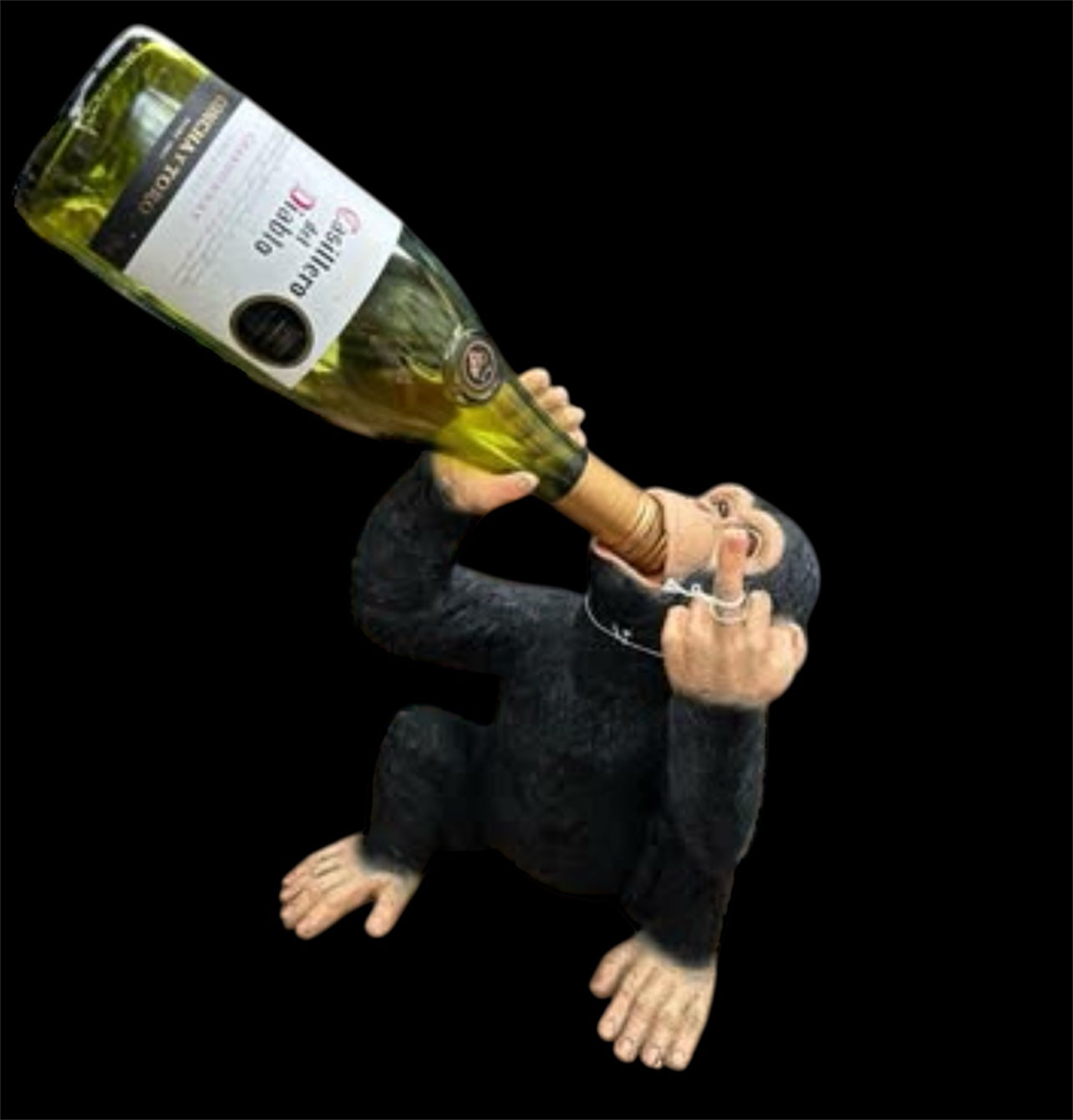 Up Yours Monkey Wine Holder - Playful Wine Bottle Holder