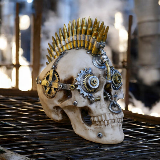 Steampunk Skull – Industrial Gothic Steampunk Decor