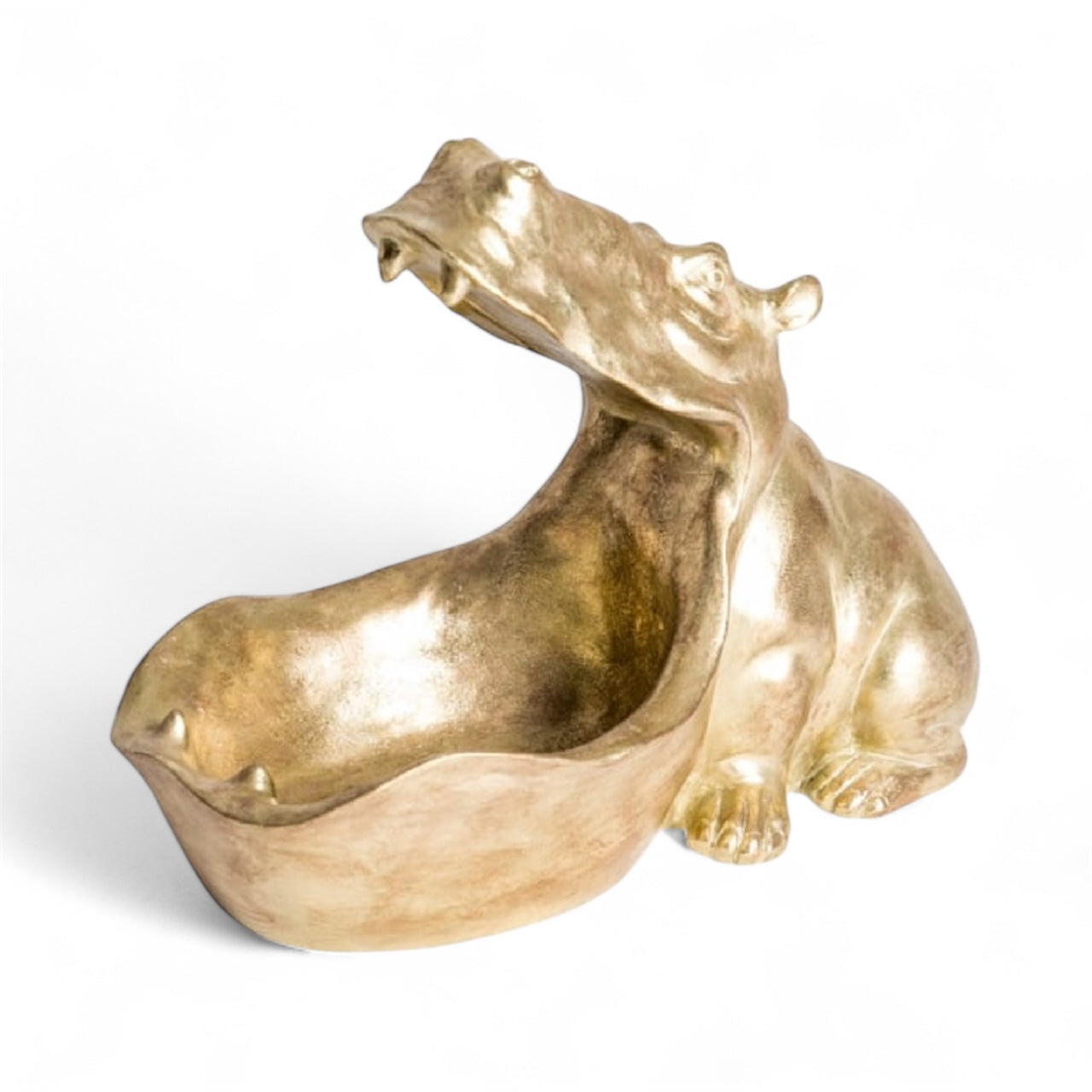 Gold Hungry Hippo Storage Bowl - Unique Decorative Organizer