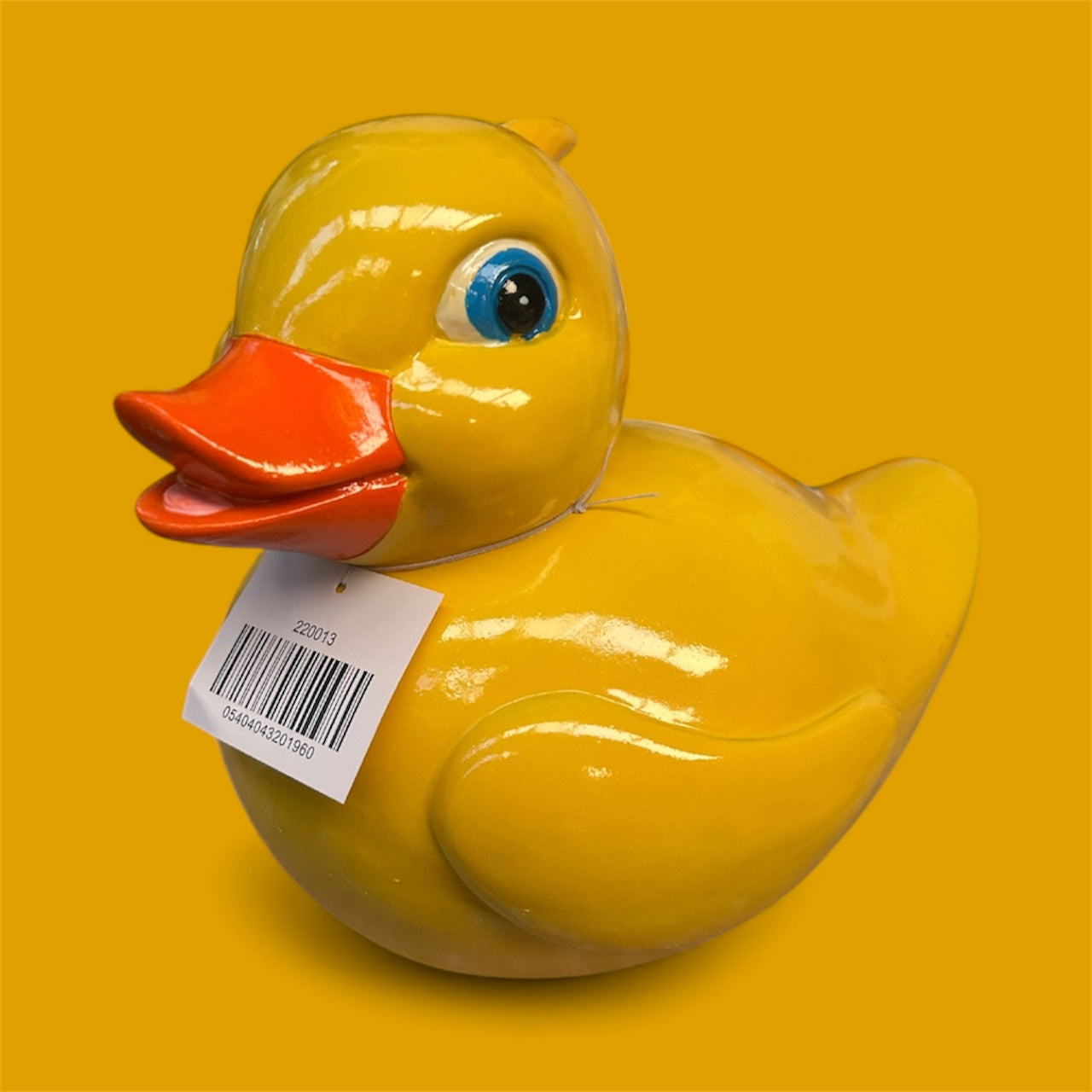 Yellow Resin Duck Ornament – Cheerful Decorative Animal Figure