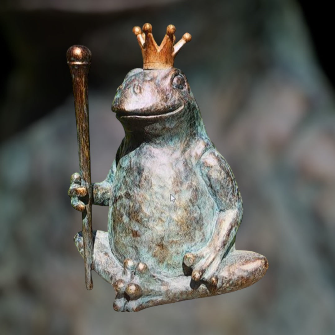 King Frog Resin Ornament - Indoor/Outdoor Decor | Sign of the times Stoke