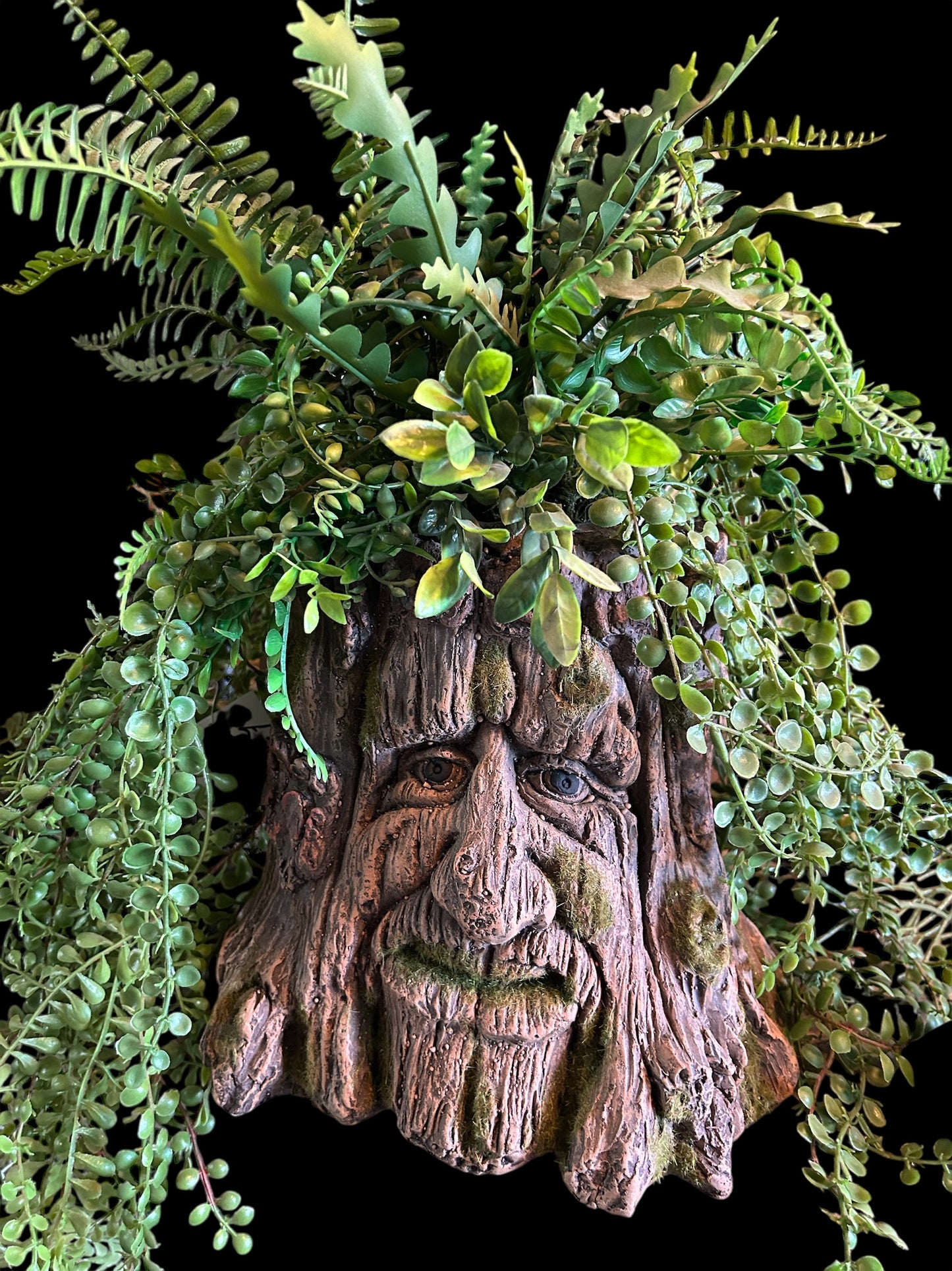 Tree Stump Planter - Charming Resin Planter