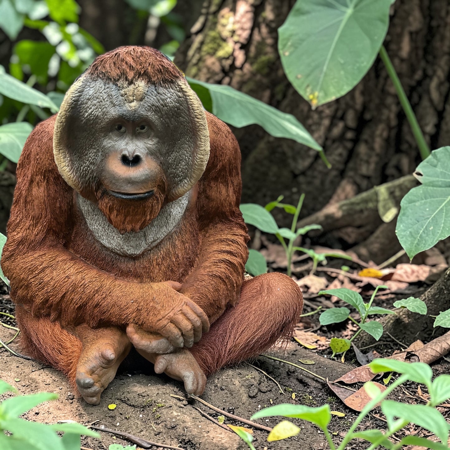 Large Orangutan Resin Figure – Outdoor Garden Sculpture