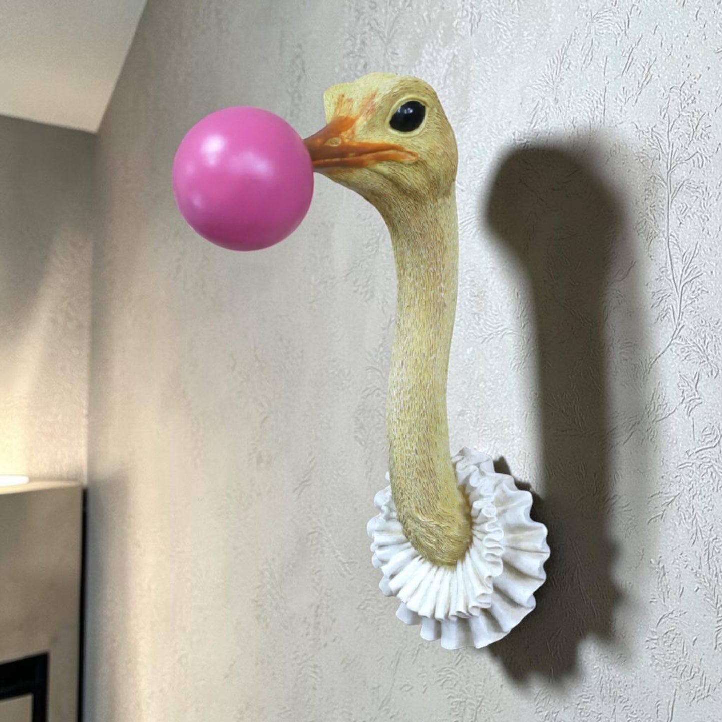 Ostrich Wall Decoration – Unique Animal Wall Sculpture