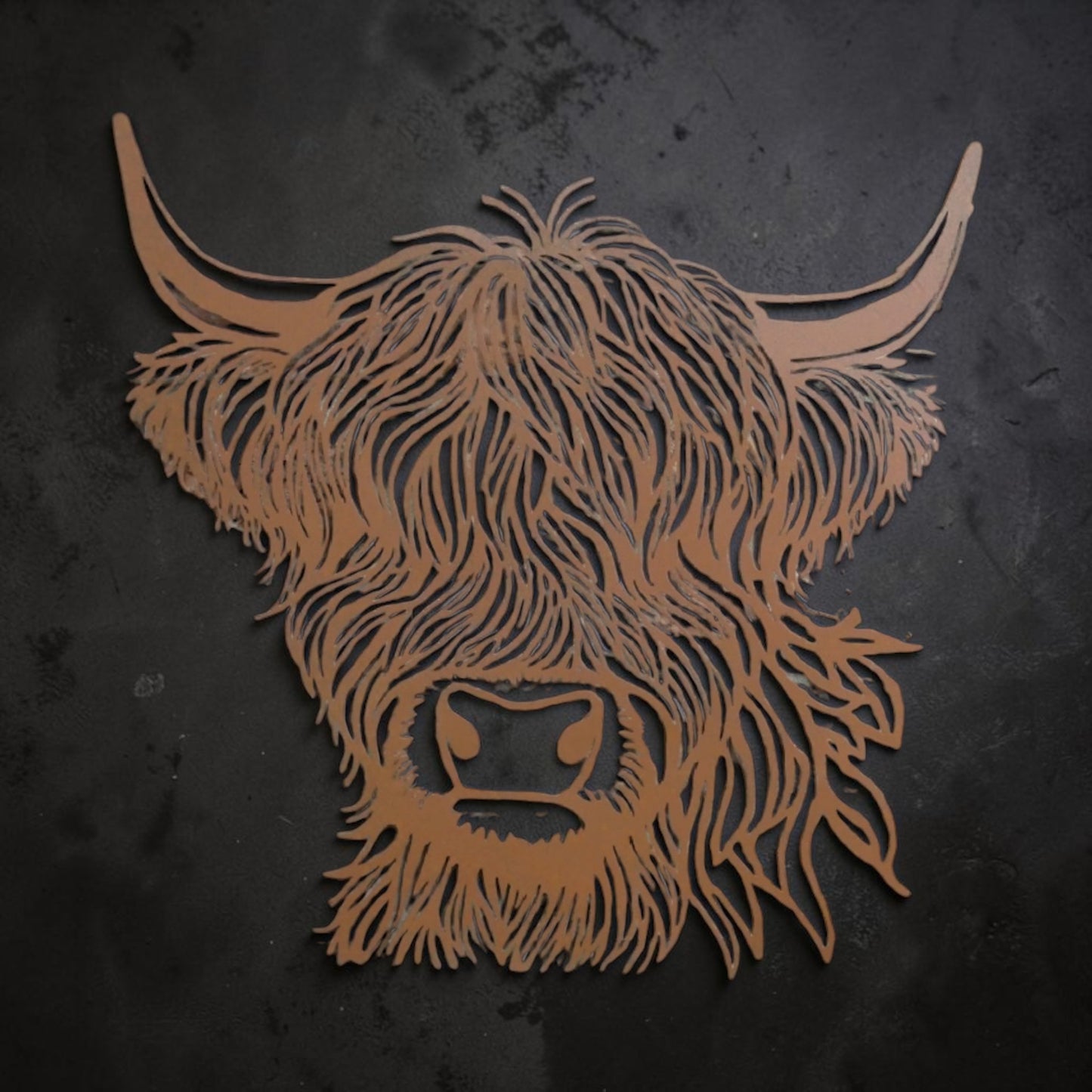 Cow Head Wall Decoration – Rustic Animal Wall Sculpture