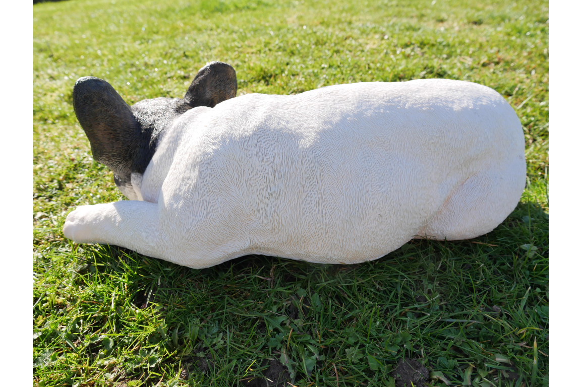Laying Frenchie Dog Ornament - Adorable Resin Figurine | Sign of the times Stoke