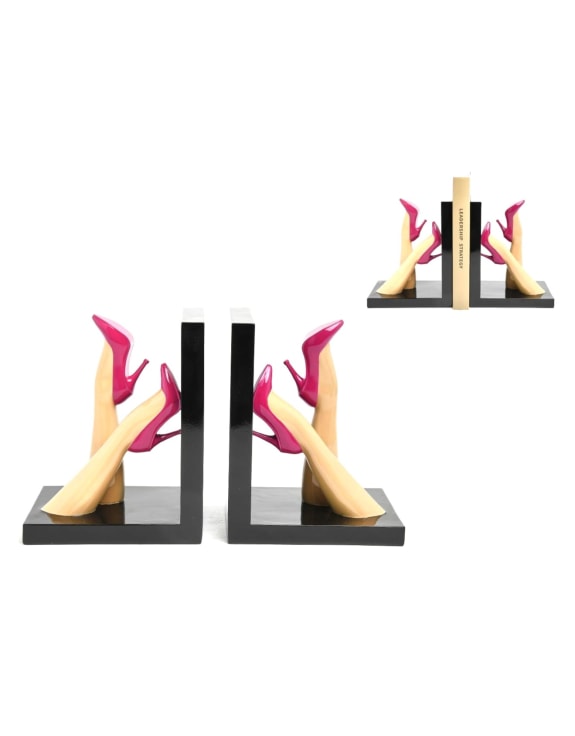 Pair of High Heeled Legs Bookends – Glamorous & Quirky Shelf Decor