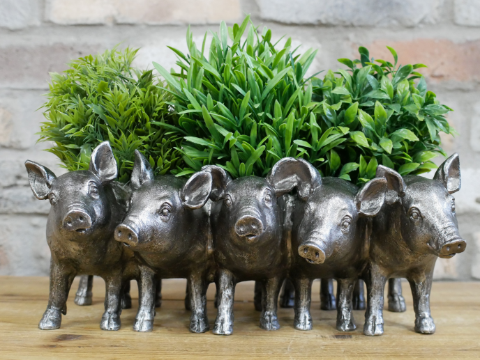 Pig Planter | Whimsical Animal Plant Pot for Indoors or Garden