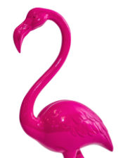 Electric Pink Standing Flamingo Figure – Vibrant and Unique Home Decor