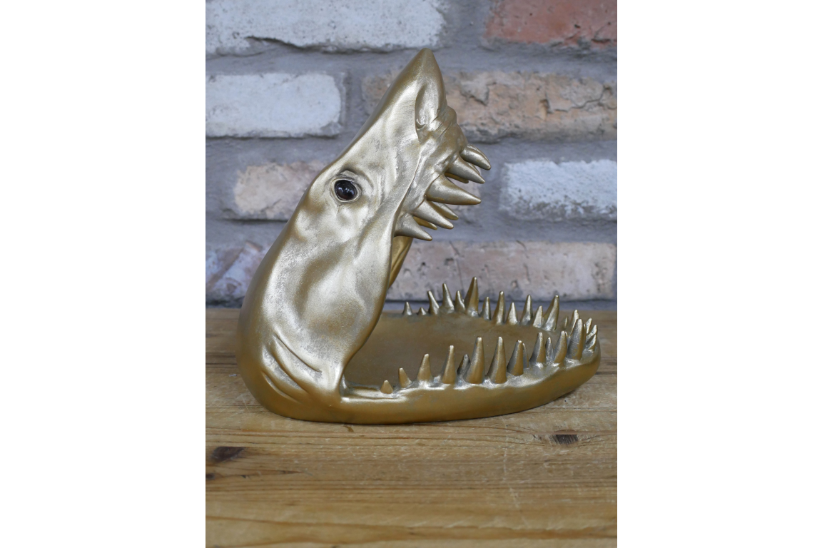 Gold Shark Head Dish – Bold Decorative Dish for Unique Style