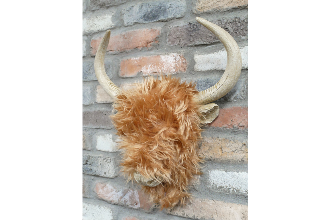 Woolly Highland Cow Wall Decor – Textured Farmhouse-Style Wall Art | Sign of the times Stoke