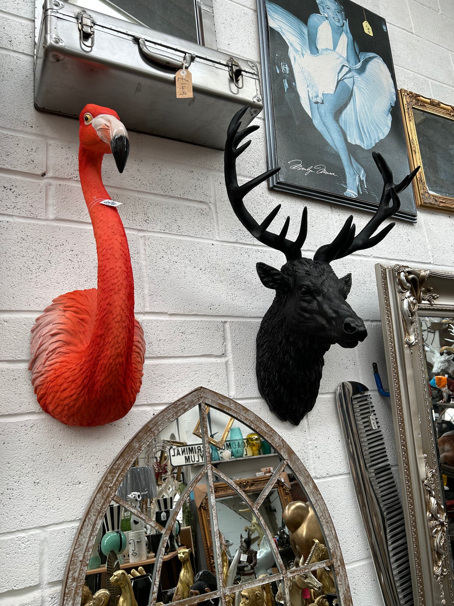 Black Stag Head Wall Mount – Resin Sculpture for Bold Decor | Sign of the times Stoke