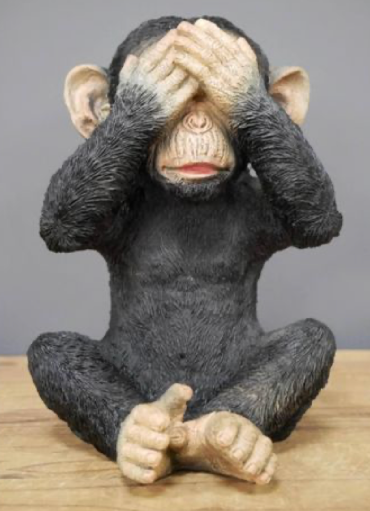 Set of 3 Monkeys - Hear No Evil, See No Evil, Speak No Evil - Adorable Resin Figurines | Sign of the times Stoke